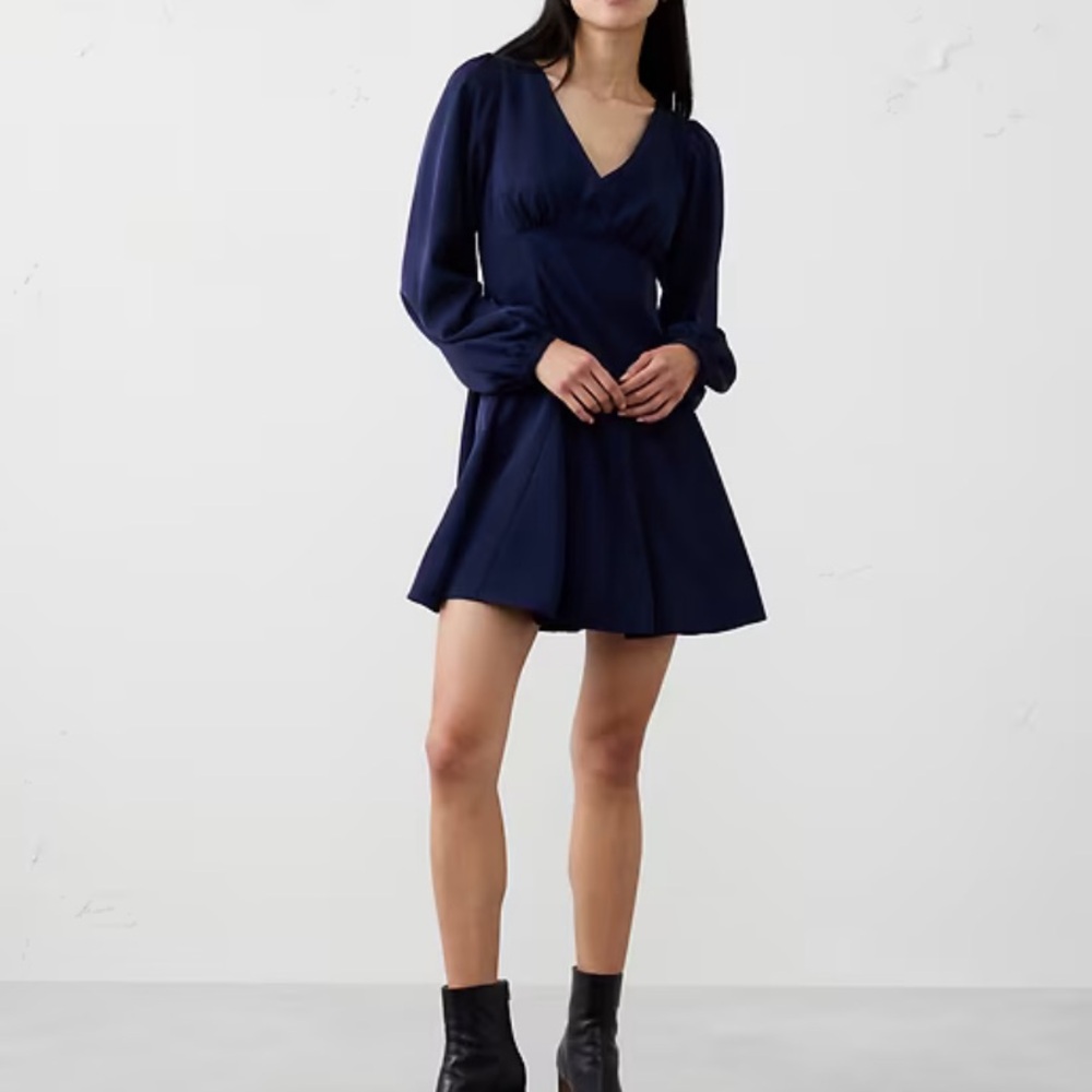 NWT Banana Republic Deep Blue Long Sleeve Dress